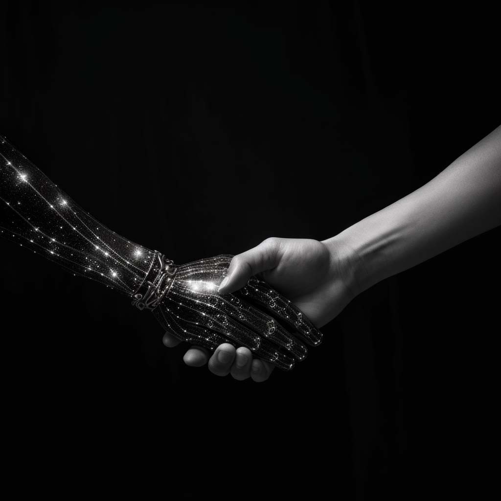 AI Partnership Handshake